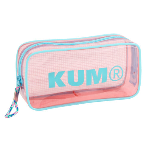 Raymay Fujii KUM Pen / Pencil Case Clear Pen Pouch Light Pink Box Type Light Pink