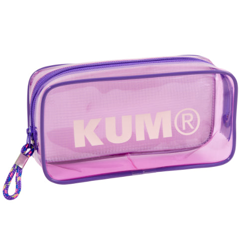 Raymay Fujii KUM Pen / Pencil Case Clear Pen Pouch Violet Box Type Violet