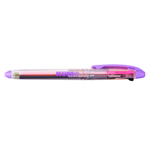 Raymay Fujii KUM 3-color Ballpoint Pen Purple