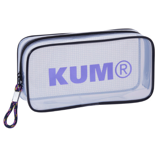 Raymay Fujii KUM Pen / Pencil Case Clear Pen Pouch Pastel White Box Type Pastel White