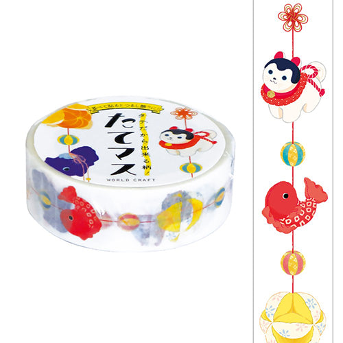 World Craft Masking Tape Hanging Japanese Ornament