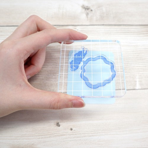 Stamp Base (Acrylic / Transparent / Block / For Making Stamp / 0.8x10.2x10cm / Clear)
