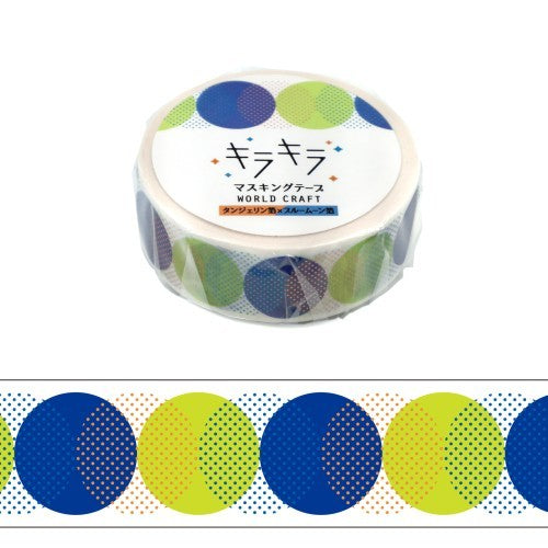 World Craft Glittery Polka Dots Masking Tape KRMT15-053