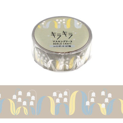 World Craft Glittery Lily of the Valley Masking Tape KRMT15-060