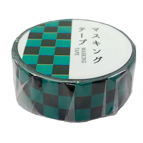 World Craft Masking Tape Japanese Pattern Masking Tape 15mm Green