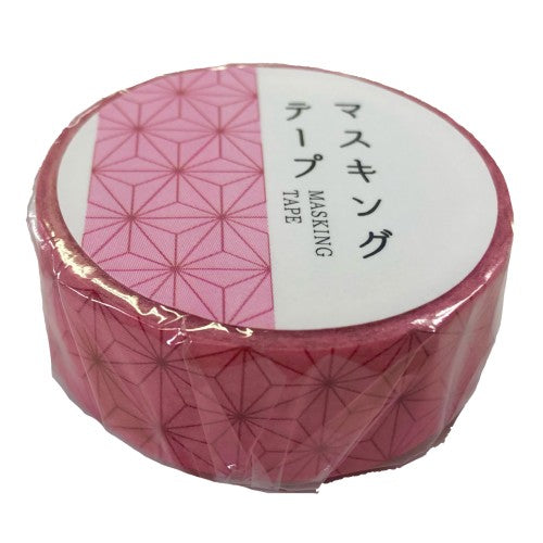 World Craft Masking Tape Japanese Pattern Masking Tape 15mm Pink