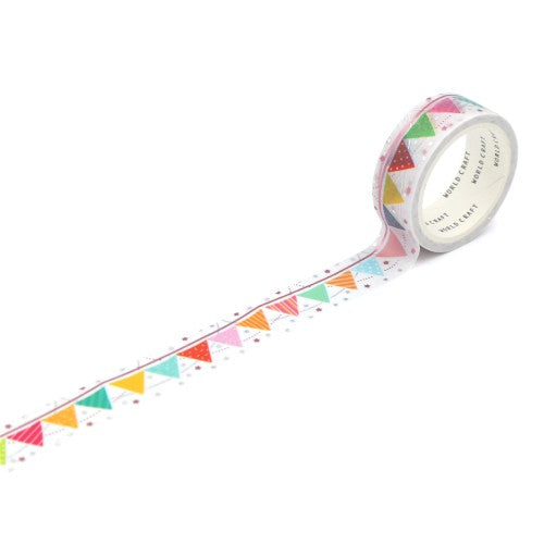 World Craft Glittery Flag Masking Tape KRMT15-061