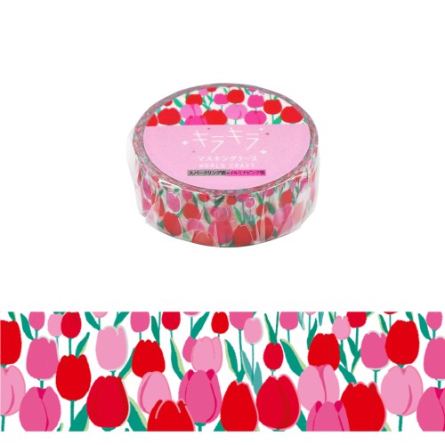 World Craft Glittery Tulip Masking Tape KRMT15-066