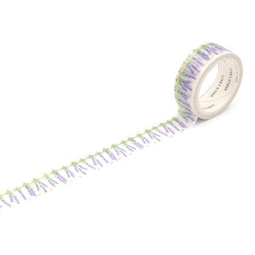 World Craft Glittery Lavender Masking Tape KRMT15-067