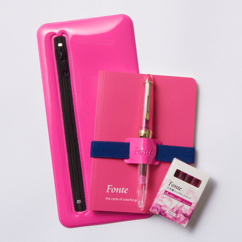 Nippan Fonte Pen / Pencil Case Pink