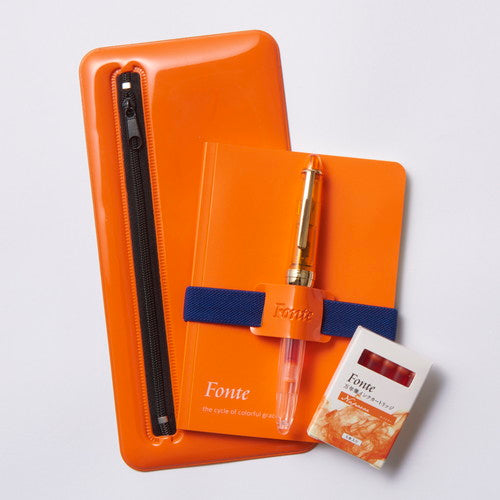 Nippan Fonte Pen / Pencil Case Orange