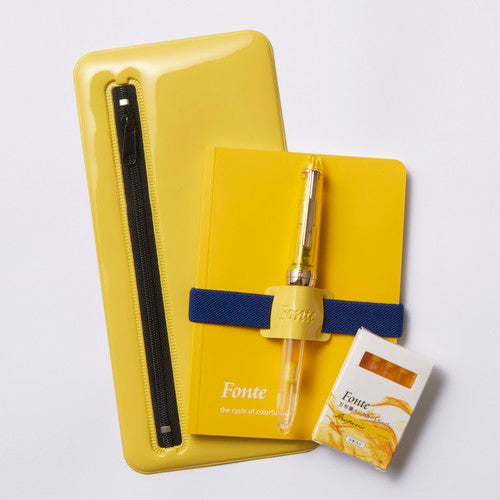 Nippan Fonte Pen / Pencil Case Yellow