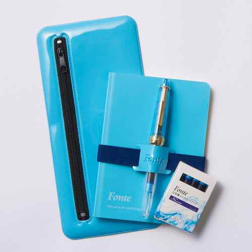 Nippan Fonte Pen / Pencil Case Blue