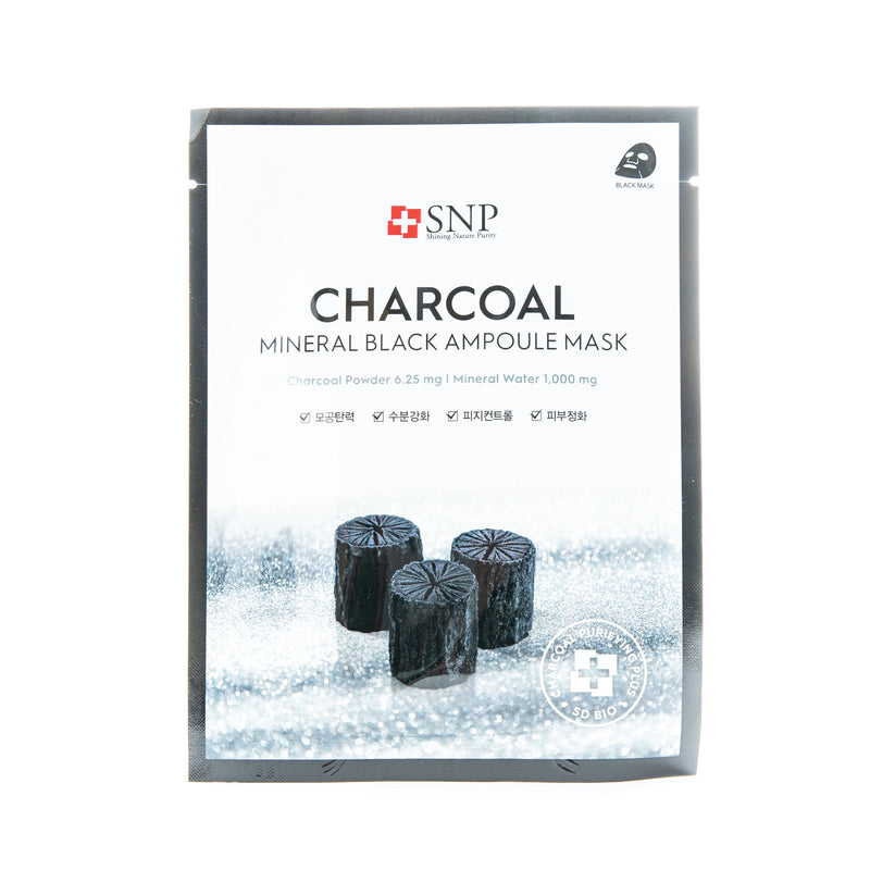 SNP Charcoal Mineral Black Ampoule Mask