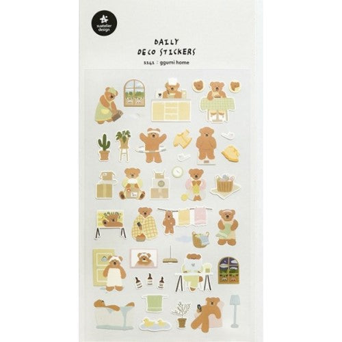 S&C Ggumi Home, Bear Stickers 1141