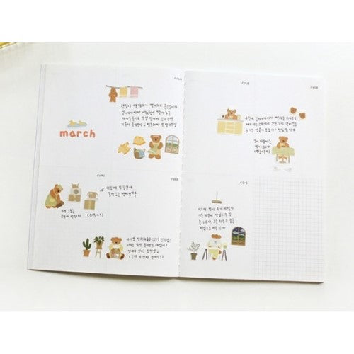 S&C Ggumi Home, Bear Stickers 1141