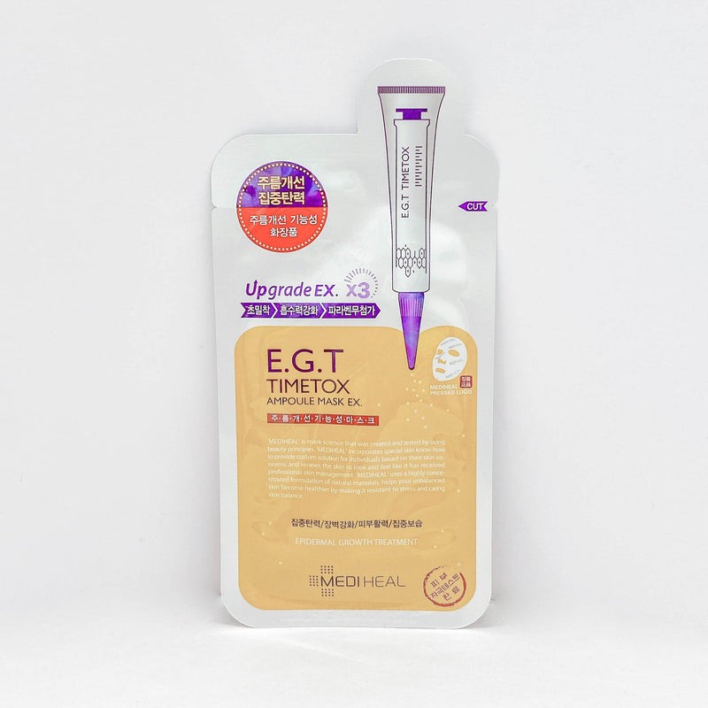 Face Sheet Mask (Mediheal E.G.T Timetox Ampoule Mask / 1Pc)