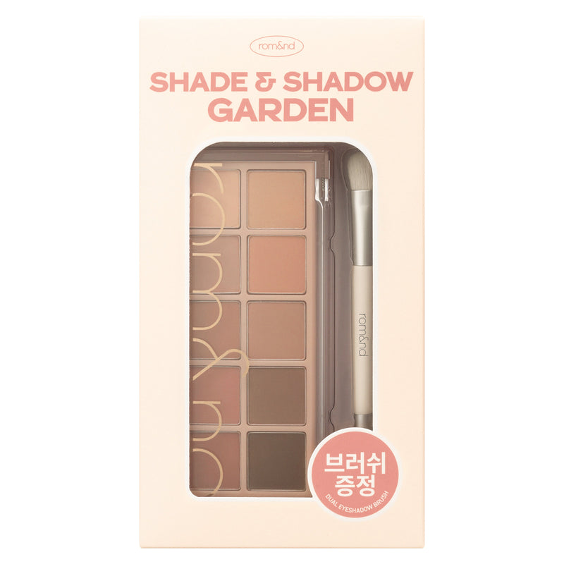 rom&nd BETTER THAN PALETTE DUAL BRUSH SET PACKAGE 05 SHADE AND SHADOW GARDEN