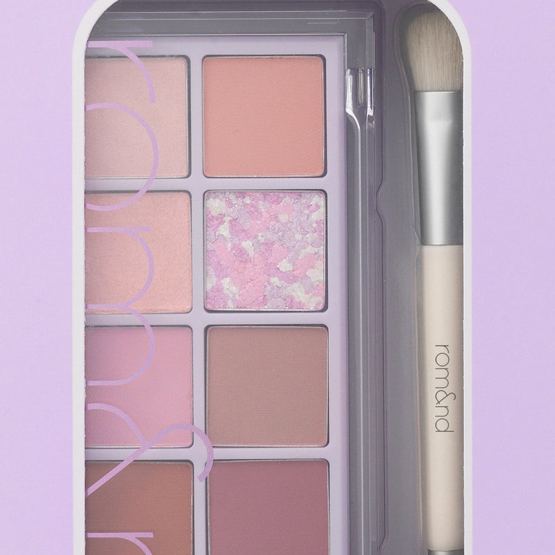 rom&nd BETTER THAN PALETTE DUAL BRUSH SET PACKAGE 09 DREAMY LILAC GARDEN