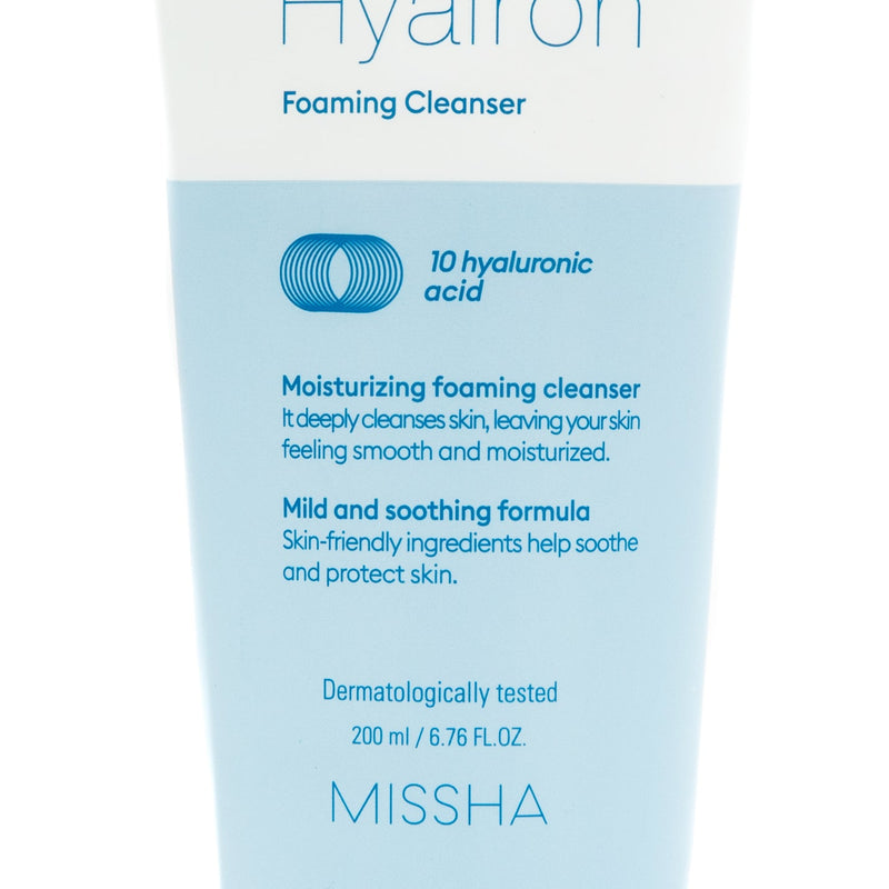 Facial Foam Cleanser (MISSHA Super Aqua Ultra Hyalron Cleansing Foam 200ml)
