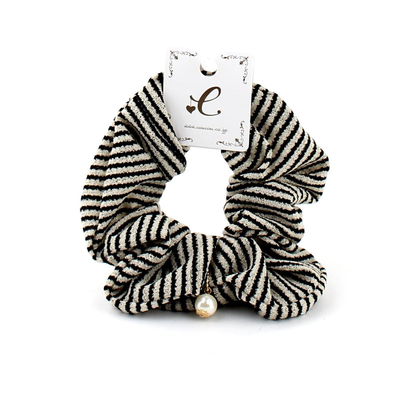Scrunchie (With Pearl/Stripes)