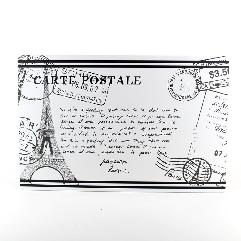 Paris style cork placemat , white