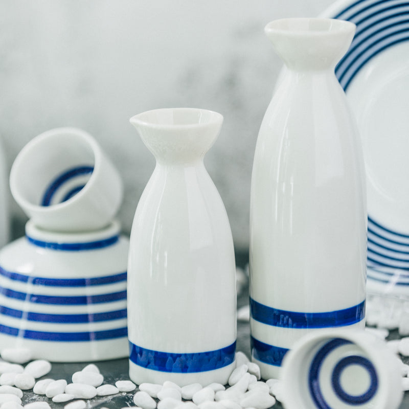 Blue & White Porcelain Tokkuri Sake Bottle