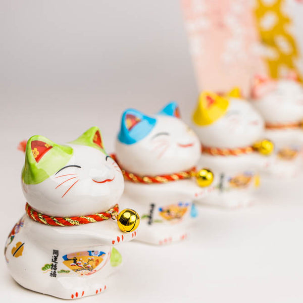 Coin Bank (Lucky Cat, Green) | Oomomo Canada