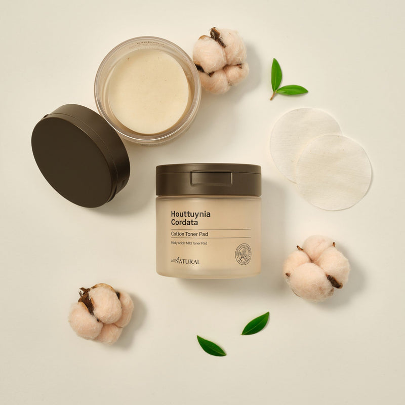 All Natural Houttuynia Cordata Cotton Toner Pad