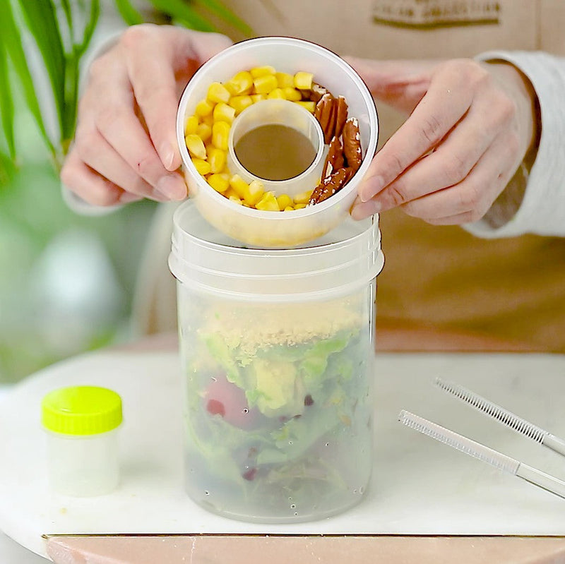 Salad Pot with Dressing Container