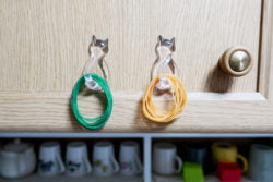 Kokubo Cat Shaped Hooks with Adhesive
