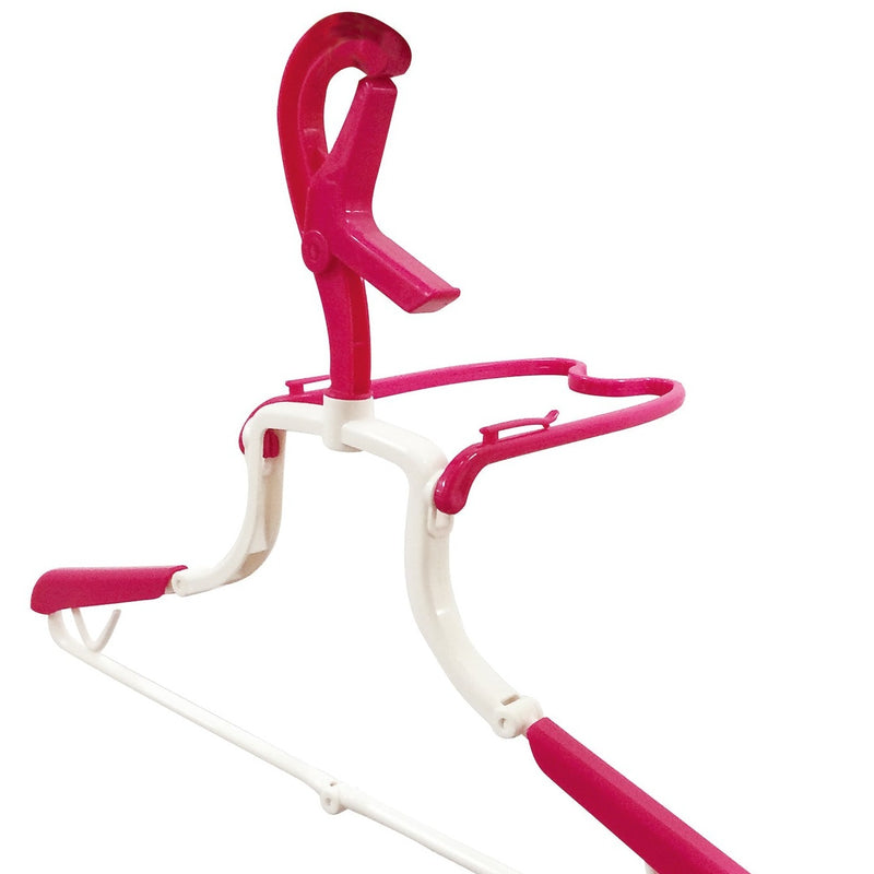 Foldable Clothes Hanger with Hoodie Bar