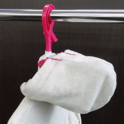 Foldable Clothes Hanger with Hoodie Bar